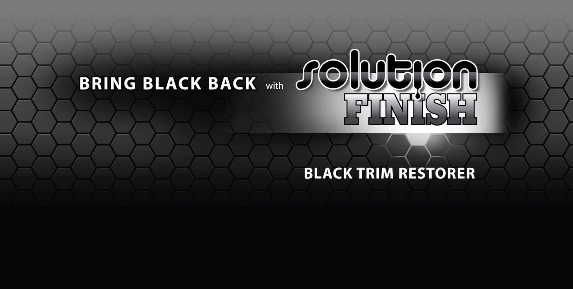 Solution Finish Black Trim Restorer with Microfiber Applicators
